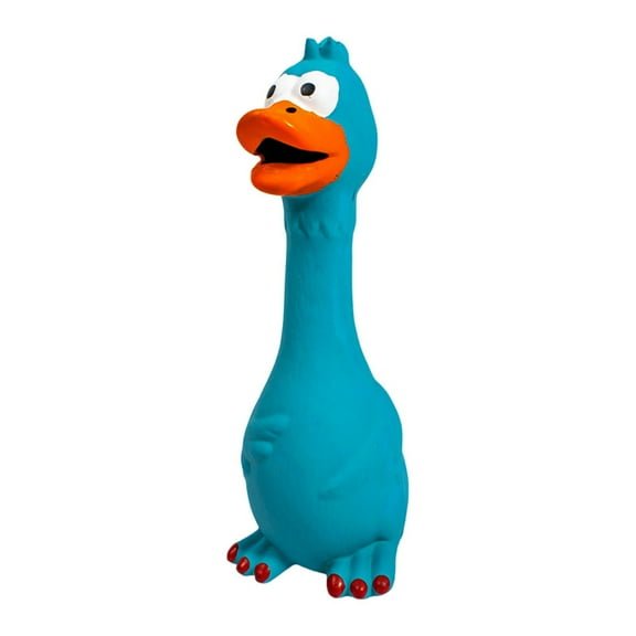 Natural Latex Squeaky Duck Dog Toy, Chew Resistant For Small & Medium Dogs, Non-Slip & Edgeless Design, Interactive Sound Toy For Teething, Boredom Relief, Pet Chew Toy With Sound