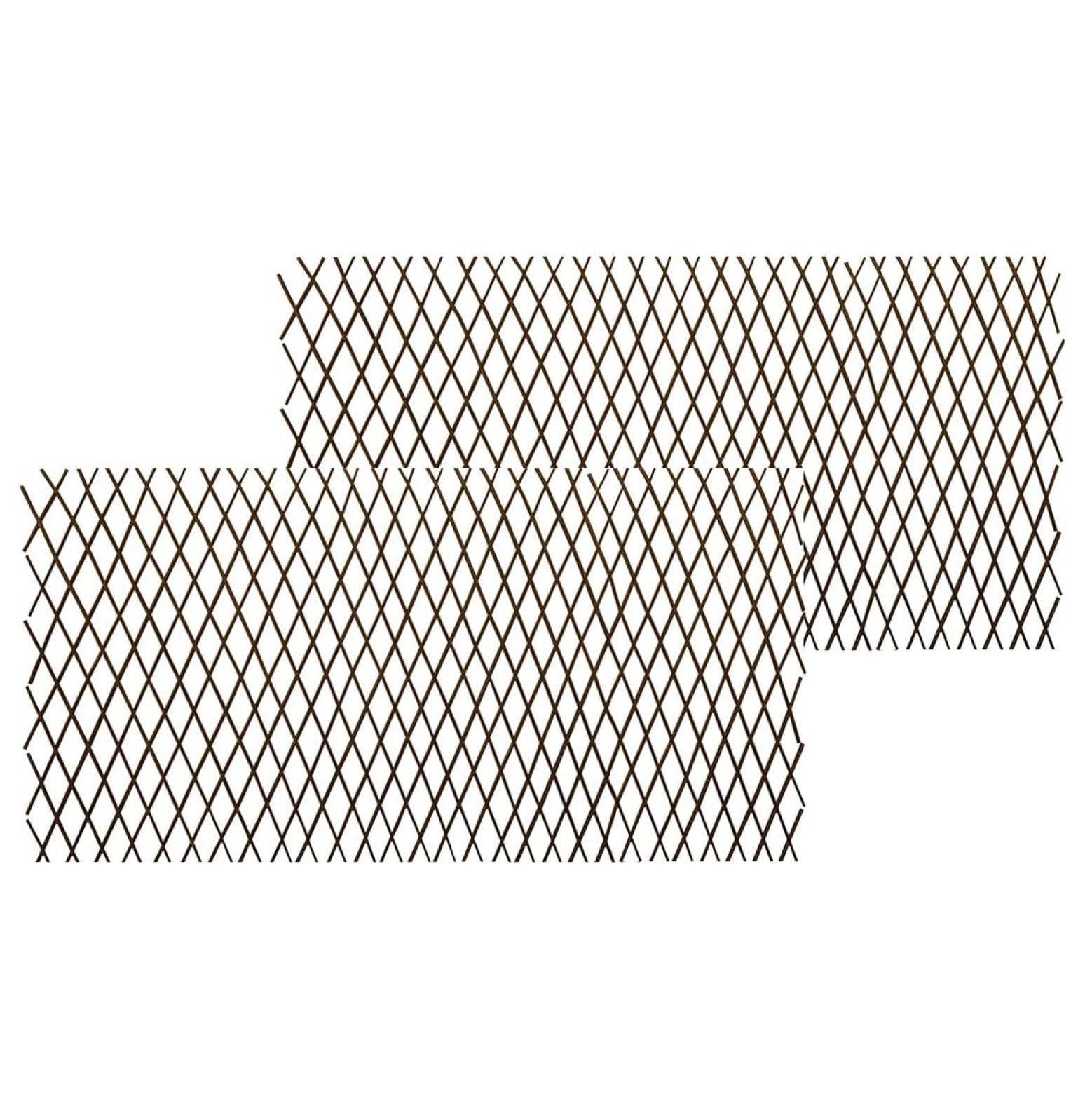 Natural lattice willow trellis fence for climbing plants expandable