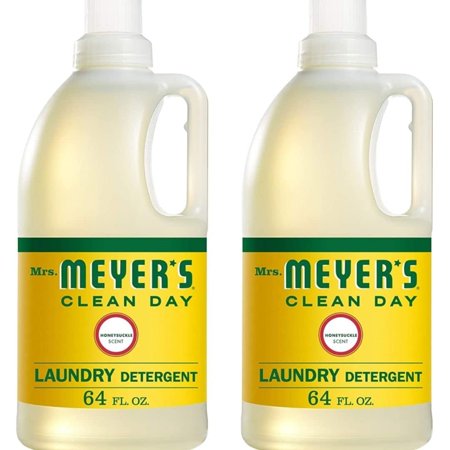 Natural Laundry Detergent | Best Liquid Laundry Detergent with Biodegradable Formula | Honeysuckle Scent | Made with Natural Ingredients | High Efficiency, 64 FL OZ Per Bottle, 2 Bottles