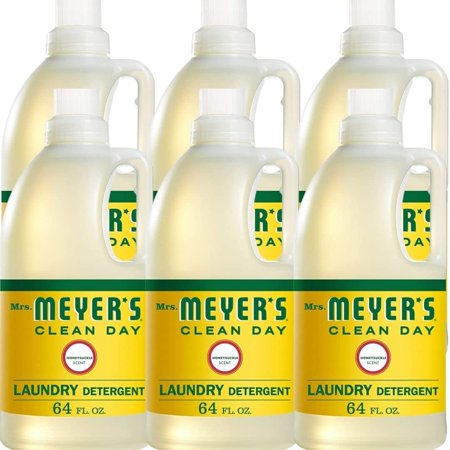 Natural Laundry Detergent | Best Liquid Laundry Detergent with Biodegradable Formula | Honeysuckle Scent | Made with Natural Ingredients | High Efficiency, 64 FL OZ Per Bottle, 6 Bottles