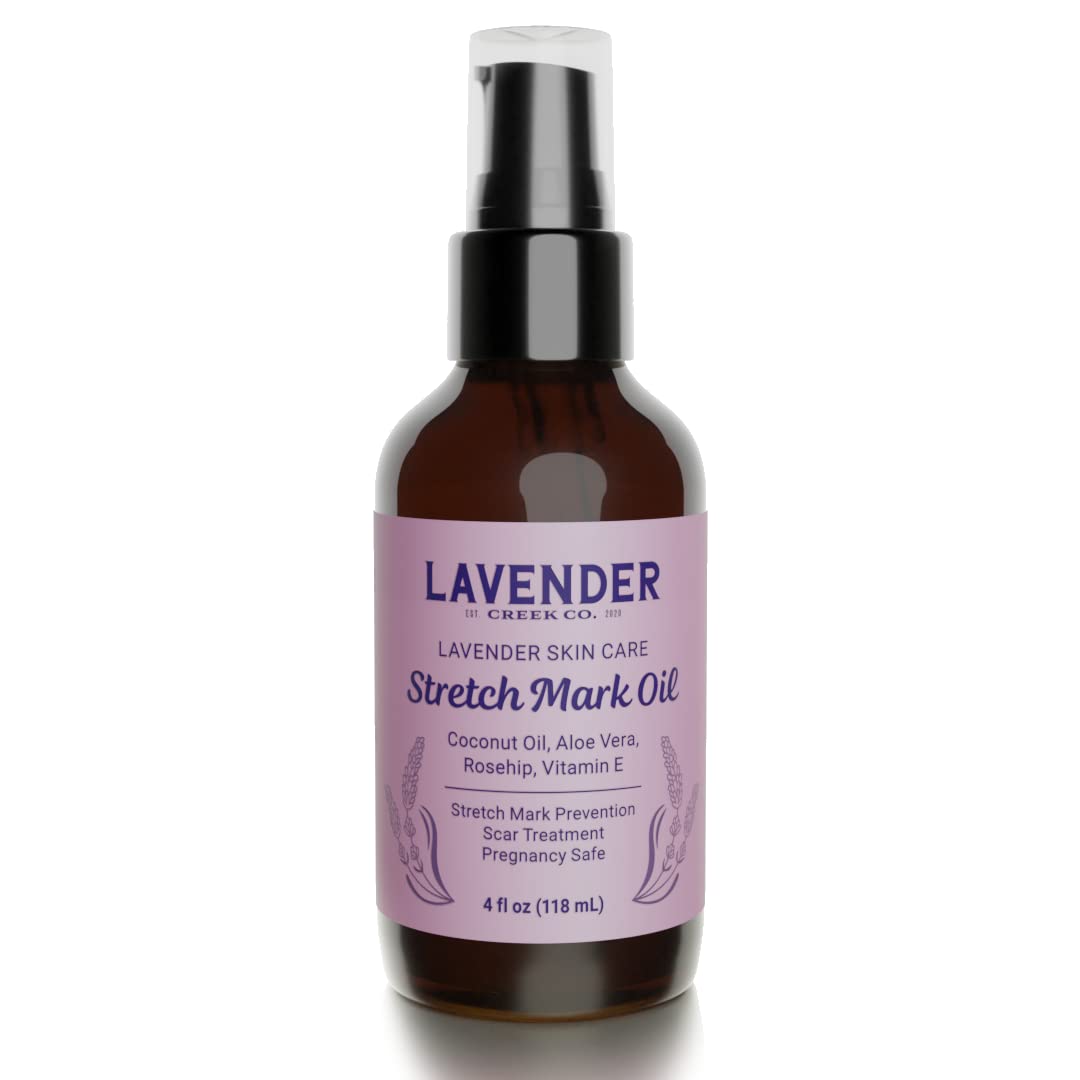 Natural Lavender Body Oil HHA1 Skincare with Vitamin E and Rosehip