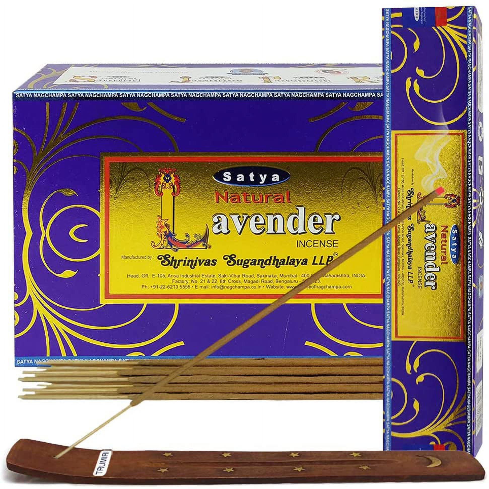 Natural Lavender Incense Sticks And Incense Stick Holder Bundle Insence