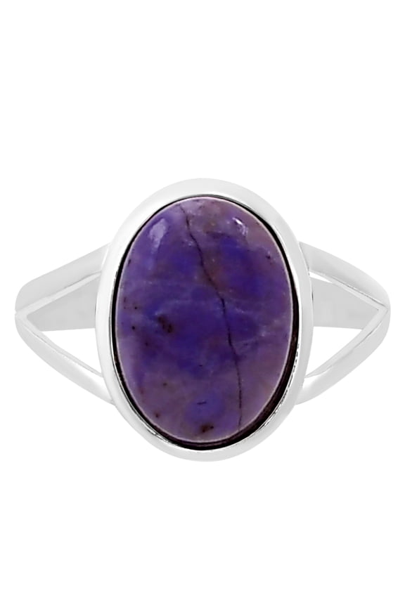 Natural Lavender Jade 925 Silver Plated Ring s.7 Jewelry WR99-10110