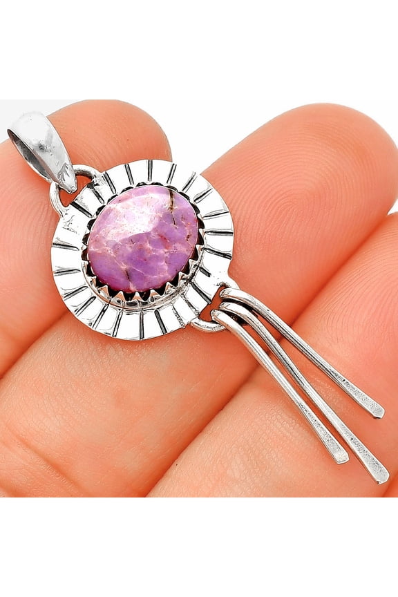 Natural Lavender Jade 925 Sterling Silver Pendant Jewelry P-1481 SDP148653
