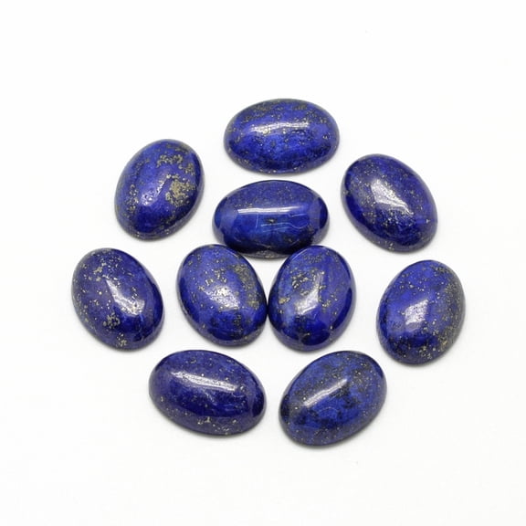 Natural Lazuli Cabochons Dyed Oval 18x13x5mm