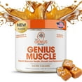 thumbnail image 1 of Natural Lean Muscle & Muscle Mass Supplement- Anabolic Testosterone Booster Powder, Salted Caramel Genius Muscle by the Genius Brand, 1 of 6