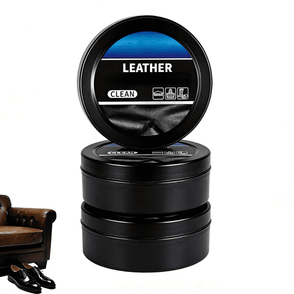 Natural Leather Balm for Cars , Leather Conditioner , Waterproof Boot Wax & Car Interior Cleaner, Premium Multi-Functional Leather Care Cream, Repair Oil Paste for Shoes(RL 3 PCS)