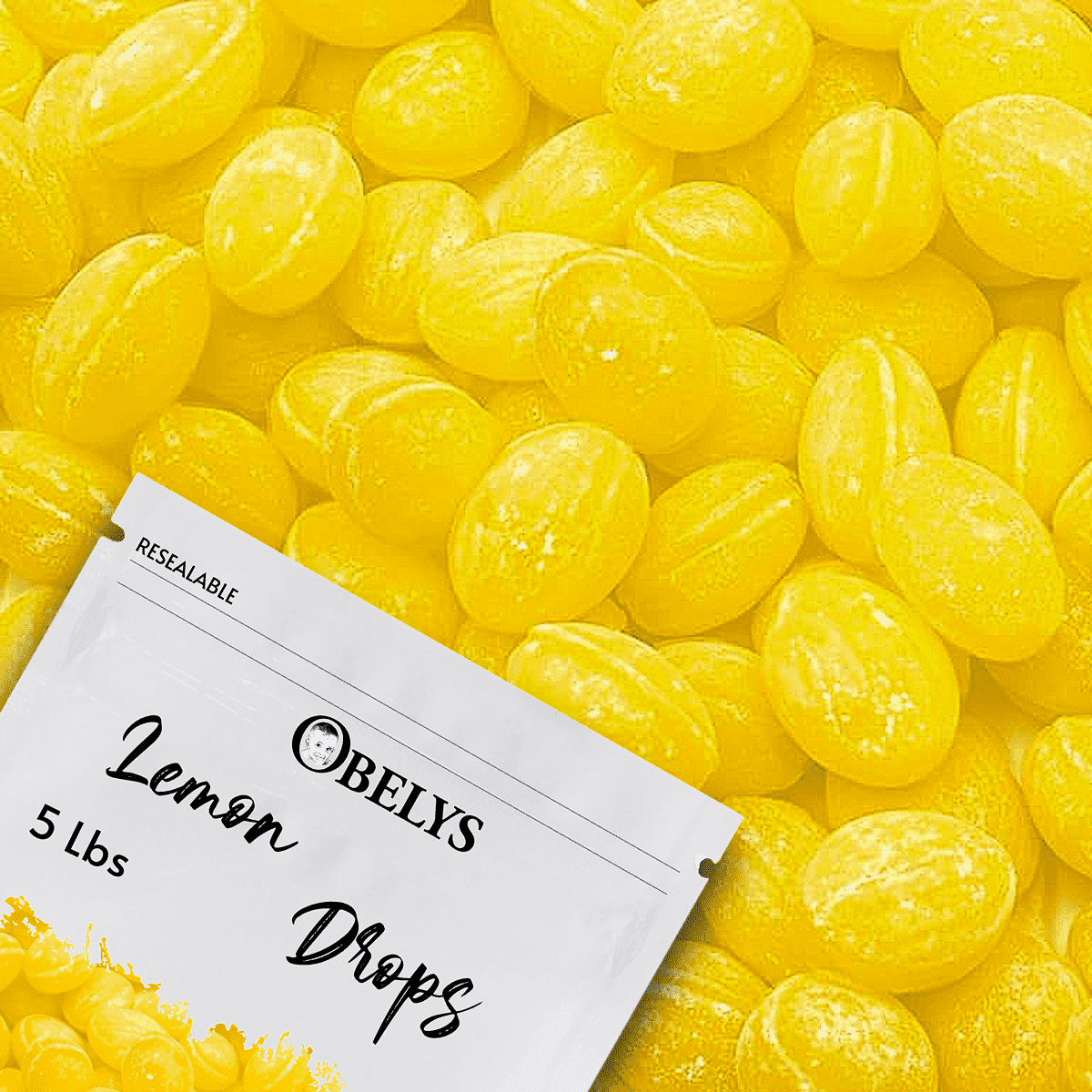 Natural Lemon Drops Candy |5 Pounds (80 oz) | Old Fashioned Hard Candy - Classic Tart-Sweet Flavor, Unwrapped