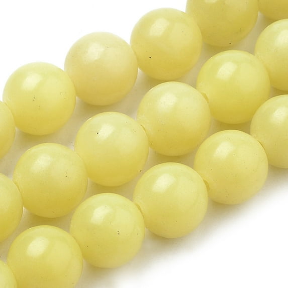 Natural Lemon Jade Beads Strands Round 4mm Hole: 1mm about 90pcs/strand 15.7 inch