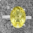 thumbnail image 1 of Natural Lemon Quartz 925 Sterling Silver Ring s.7 Jewelry DGR1112_C_7 R-1019, 1 of 7