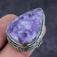 thumbnail image 1 of Natural Lepidolite Stone Gemstone Handmade 925 Sterling Silver Ring Size 9, 1 of 2