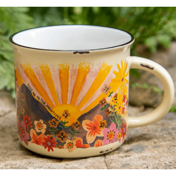 Natural Life Camp Mountains Mug