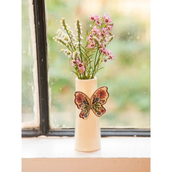 Natural Life Small Butterfly Bud Vase