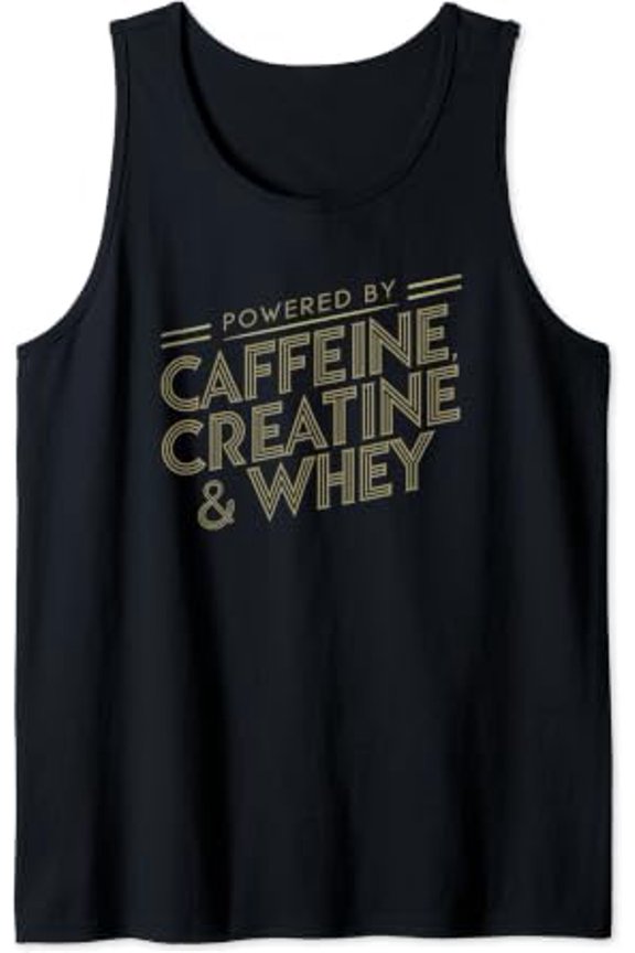 Natural Lifter Caffeine Creatine Whey Natural Bodybuilder Tank Top Size S-3XL