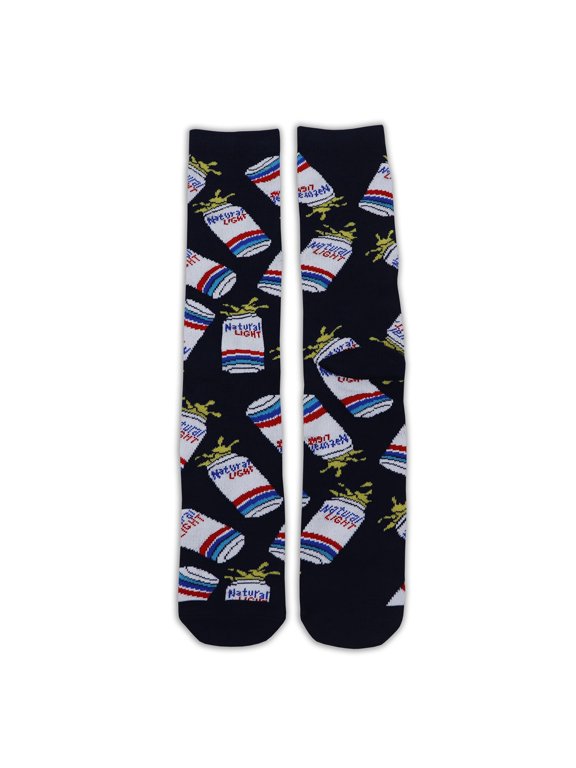 46587 Natural Light Men Cans Black Socks
