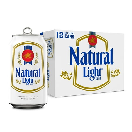 Natural Light American Lager Beer 12 pack 12 fl oz Aluminum Cans 4.2% ABV