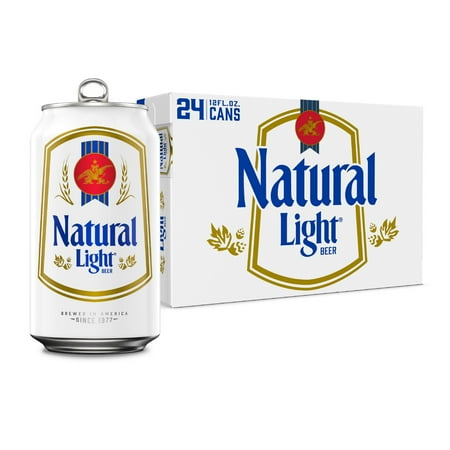 Natural Light American Lager Beer 24 pack 12 fl oz Aluminum Cans 4.2% ABV