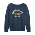 thumbnail image 1 of Natural Light - Athletics - Women's French Terry Long Sleeve Shirt, 1 of 4