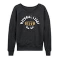 thumbnail image 1 of Natural Light - Athletics - Women's French Terry Long Sleeve Shirt, 1 of 4