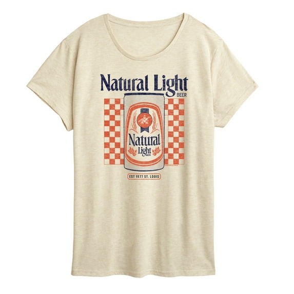 Natural Light - Checker - Women's Short Sleeve Graphic T-Shirt