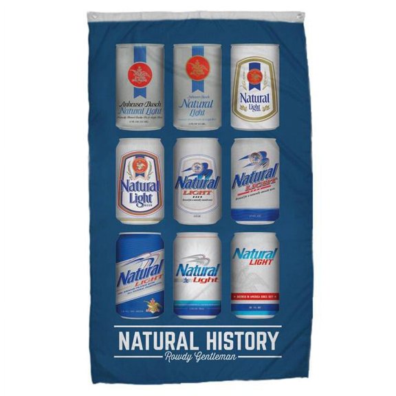 Natural Light Rowdy Gentleman History Flag