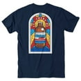 thumbnail image 1 of Natural Light  Natural Natty Light Stained Glass Rowdy Gentleman Mens Blue T-Shirt - Large, 1 of 5