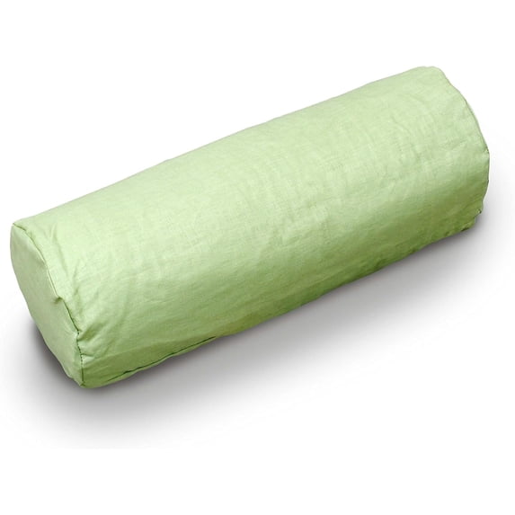 Natural Linen Fabric 6x16" Neck Roll Pillowcase - Soft Washable Pillow Cover - Made in USA, Kiwi