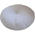 thumbnail image 1 of Natural Linen Round Floor Pillow Seating Cushion with Removable Zippered Cover Room Décor Pouf for Meditation, Yoga, 17.7x17.7inch, 1 of 6