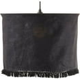 thumbnail image 1 of Natural Linen Stonewashed Fringe Lamp Shade, 1 of 4