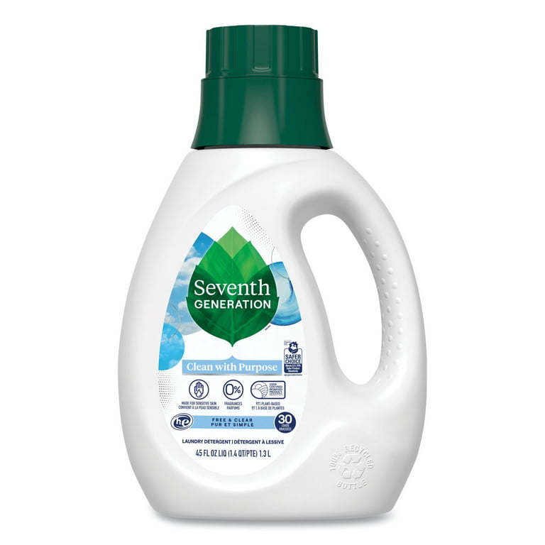 Natural Liquid Laundry Detergent, Fragrance Free, 45 oz Bottle Natural Liquid Laundry Detergent, Fragrance Free, 45 oz Bottle