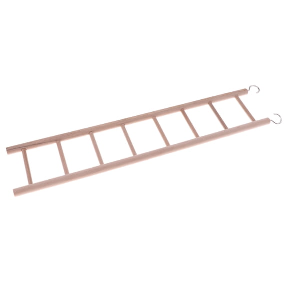 Natural Living Wooden Ladder with 8 Rungs for Small to Large Birds 36 cm