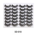 thumbnail image 1 of Natural Long False Eyelashes 5D Curled Hand-sharpened Black Lashes for Enhanced Eye Definition 28PCS, 1 of 1