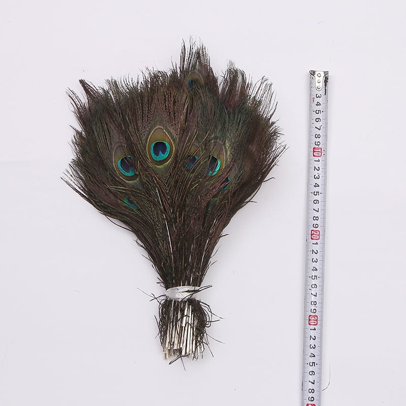 Natural Long Peacock Feathers - 30pcs 9-11 inches for Floral Arrangements, Wedding, Home and Party Decorations