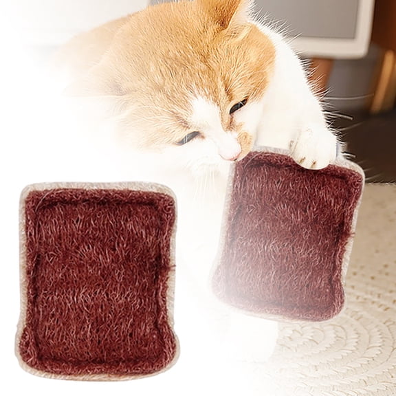 Natural Loofah Chew Toy for Cats and Dogs Interactive Cleaning Teething Enrichment Activity Pet Supplies