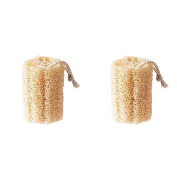 Natural Loofah Dish Sponge (2 PCS) - Multipurpose Dish Sponges, Vegetable Scrubber for Kitchen - Compostable Dishwashing Scouring Pad