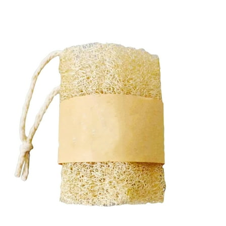 Natural Loofah Dishwashing Tool 2 Pack, Eco-Friendly Organic Cleaning Sponge For Dishes Pots Cookware, Gentle Non-Scratch Compostable Scourer