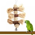 thumbnail image 1 of Natural Loofah Grass Toy for Pet Parrot Macaw African Grey Budgies Cockatoo Parakeet Cockatiels Conure Macaw Lovebird Cage Chew Toy, 1 of 8