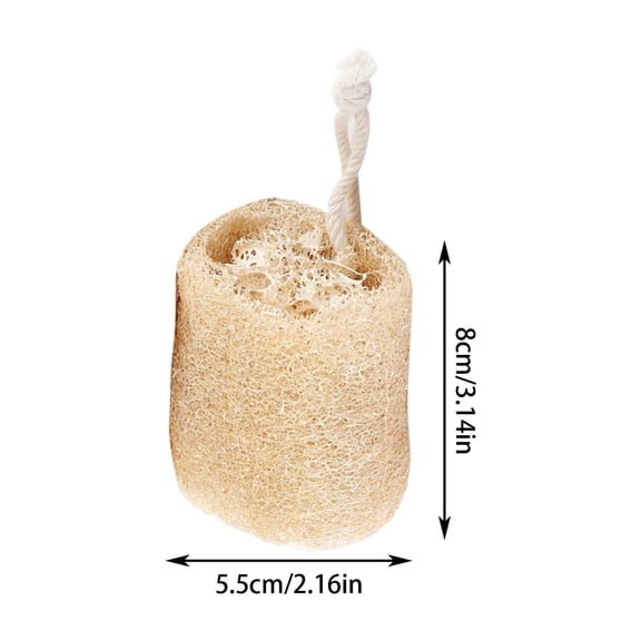 Natural Loofah Scrubber Kitchen Brush Pot Pan Scouring Pad Dishwashing Stain Removal Tool Non-Greasy Absorbent Cleaning Cloth for Sinks Countertops