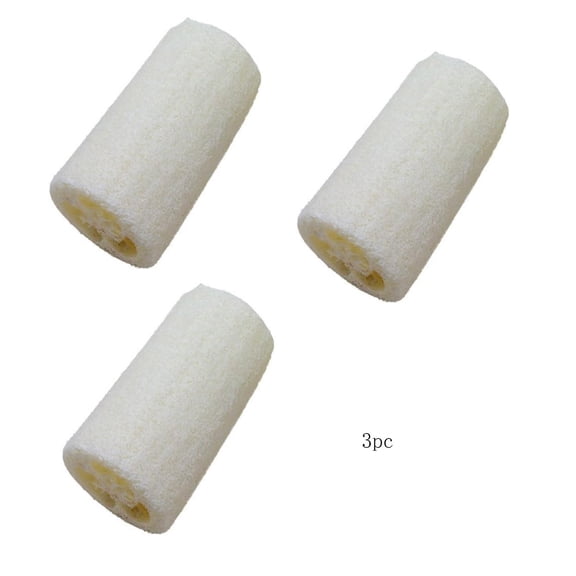 Natural Loofah Sponge - 2.95x1.97in Body Scrubbers for Shower Exfoliation & Kitchen Cleaning, Eco Friendly Bath Towels Replacement, Hardens Dry Softens Wet for Deep Pores Cleansing