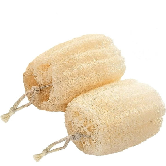 Natural Loofah Sponge Shower Organic Luffa Exfoliating Bath Loofa Body Scrubber 3 Pieces