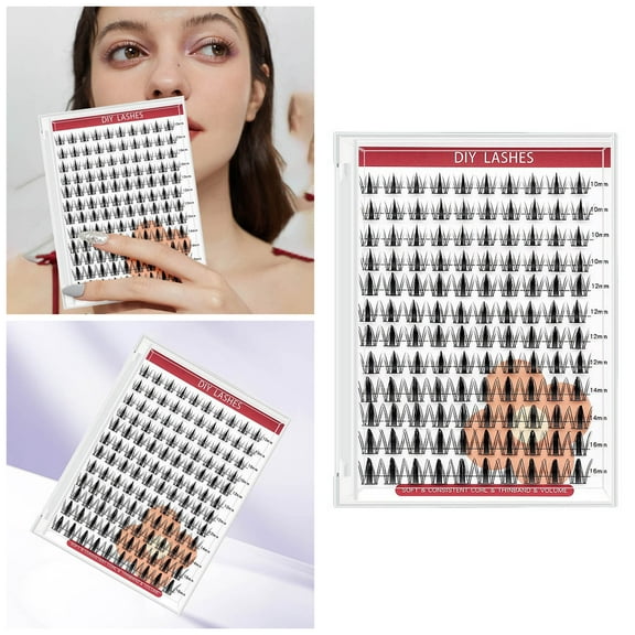 Natural Look DIY Segmented False Eyelashes Cluster Lashes For Enhanced Volume And Length Easy Application Reusable Comfortable