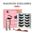 thumbnail image 1 of Natural Look Magnetic False Eyelashes With Eyeliner And Applicator 5 Pair Eyelashes Kit Ds22, 1 of 7