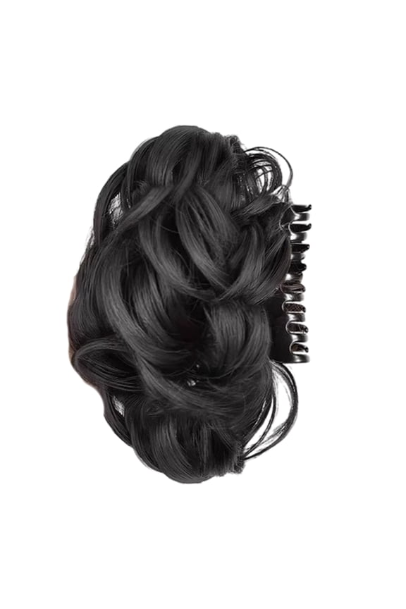 Natural Look Synthetic Hair Claw Clip Women’s Curly Messy Updo Bun Ponytail Holder Secure Comfortable to Use for Women