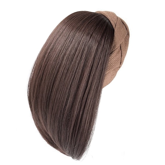 Natural Lookings Hairpiece for Quick Hairstyle High Skull Headband Hair Extension for Women with High Temperature Fiber