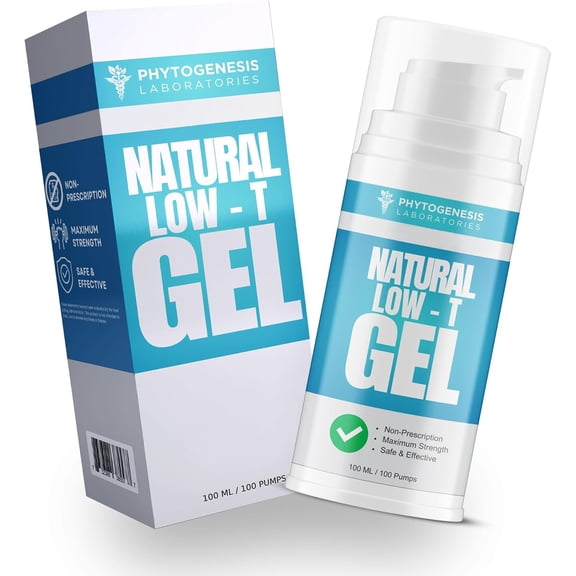 Natural Low-T Topical Gel - T Booster, Muscle Recovery, Healthy Aging