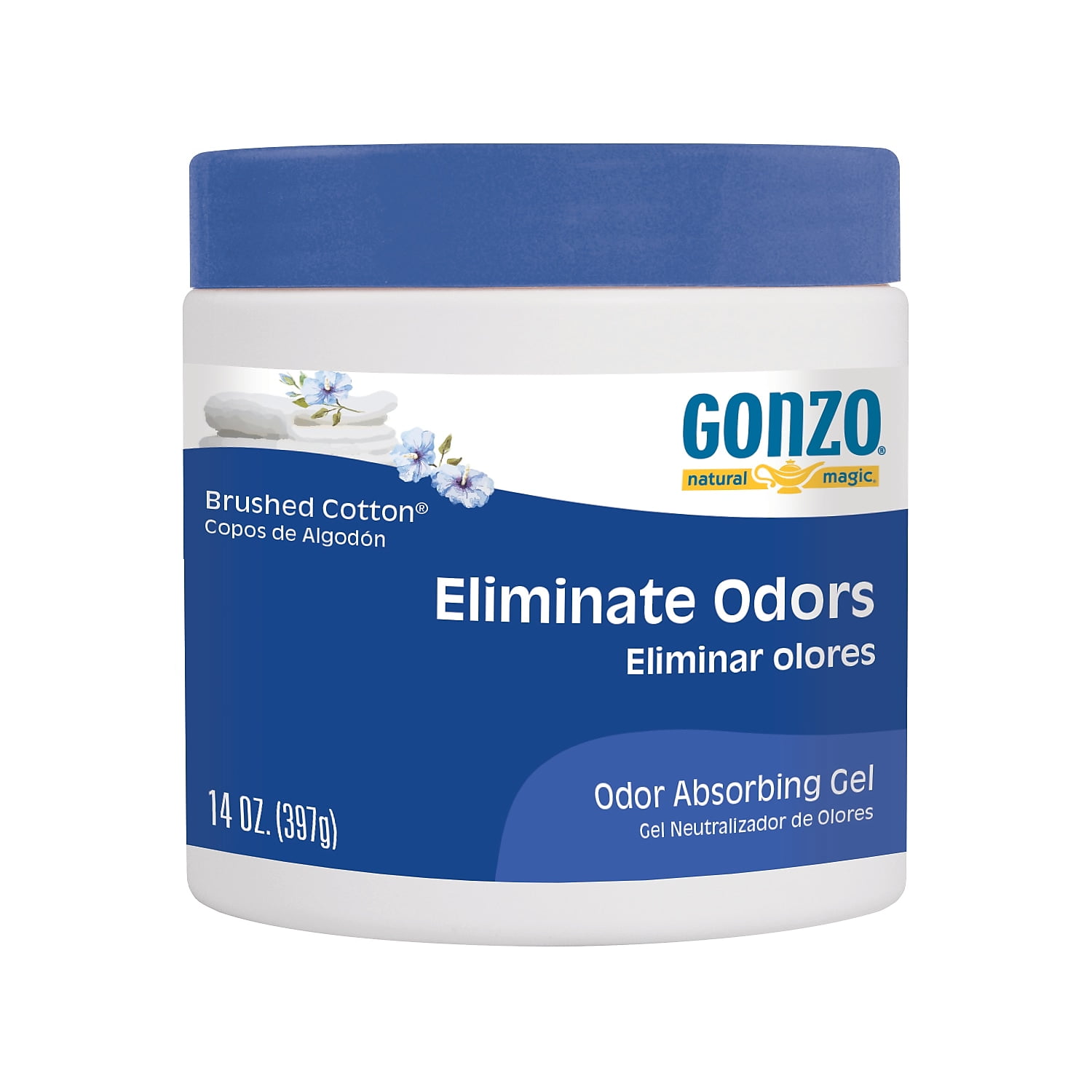 Odor Absorbing Gel, Brushed Cotton, 14 oz Jar Odor Absorbing Gel, Brushed Cotton, 14 oz Jar
