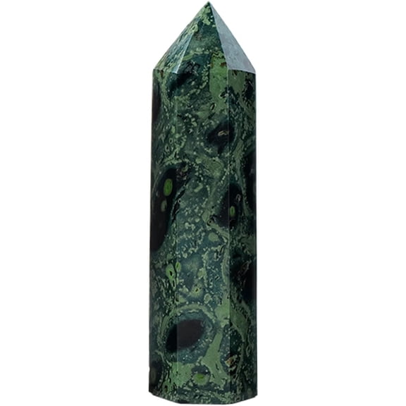 Natural Malachite Crystal Column Point | Hand-Polished Stone Ornament for Home Decor, Meditation Gift, Desk Accessories & Emotional Balance1Pcs