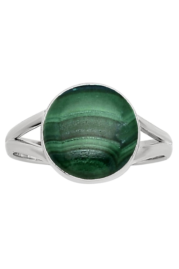 Natural Malachite Eye - Congo 925 Sterling Silver Ring s.10 Jewelry R-1002 SDR251675
