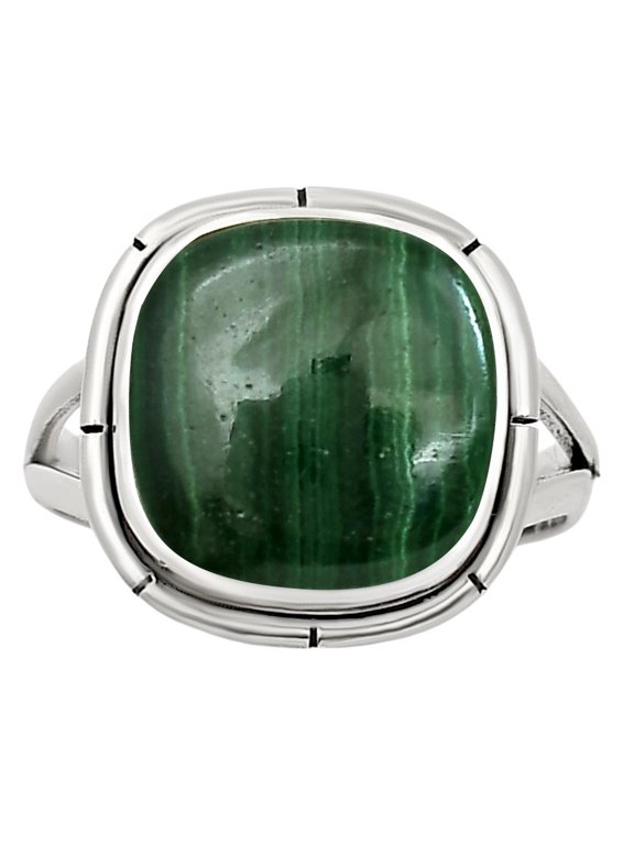 Natural Malachite Eye - Congo 925 Sterling Silver Ring s.8 Jewelry R-1012 SDR251321