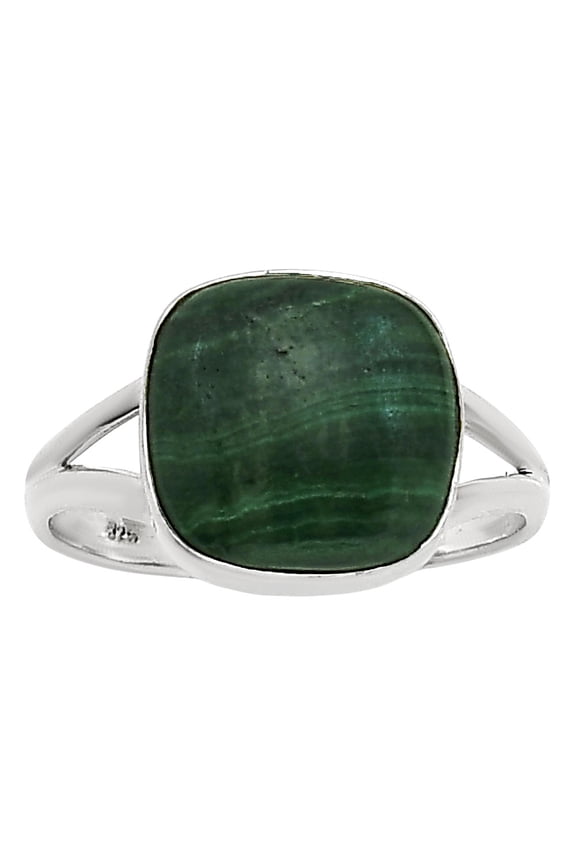 Natural Malachite Eye - Congo 925 Sterling Silver Ring s.9 Jewelry R-1002 SDR251691